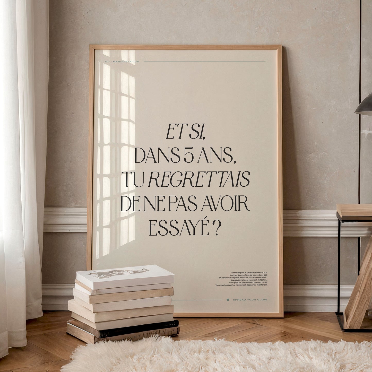 Et si, dans 5 ans, tu regrettais de ne pas avoir essayé ? – Poster digital