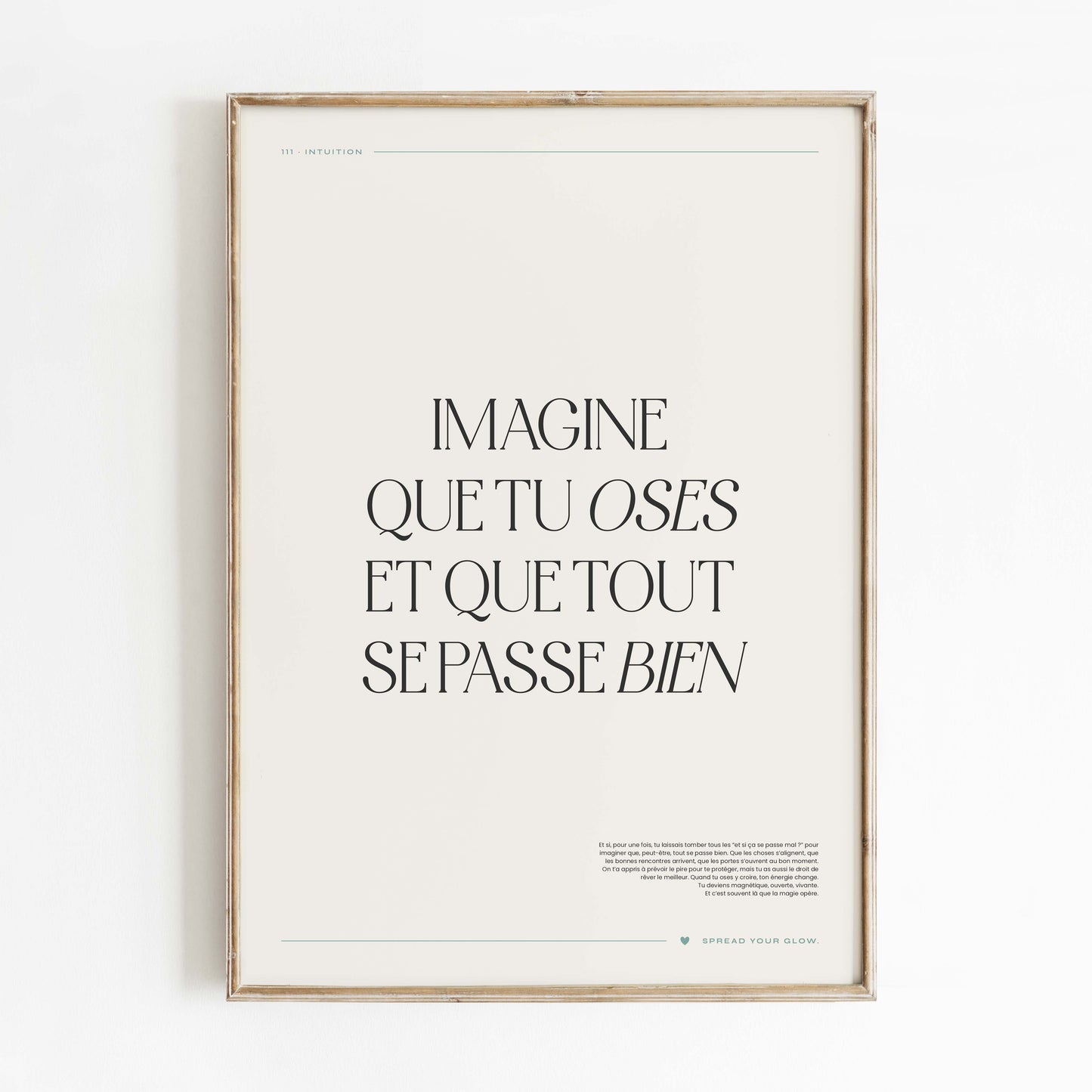 Imagine que tu oses et que tout se passe bien – Poster digital
