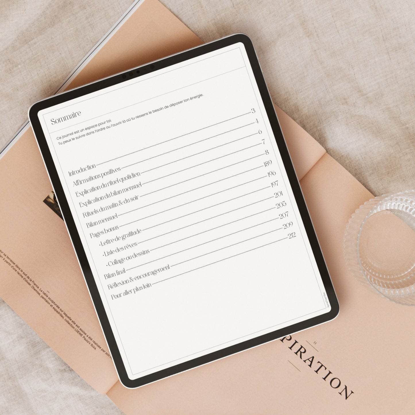 Journal de Gratitude PDF – 180 jours pour transformer ta vie en douceur
