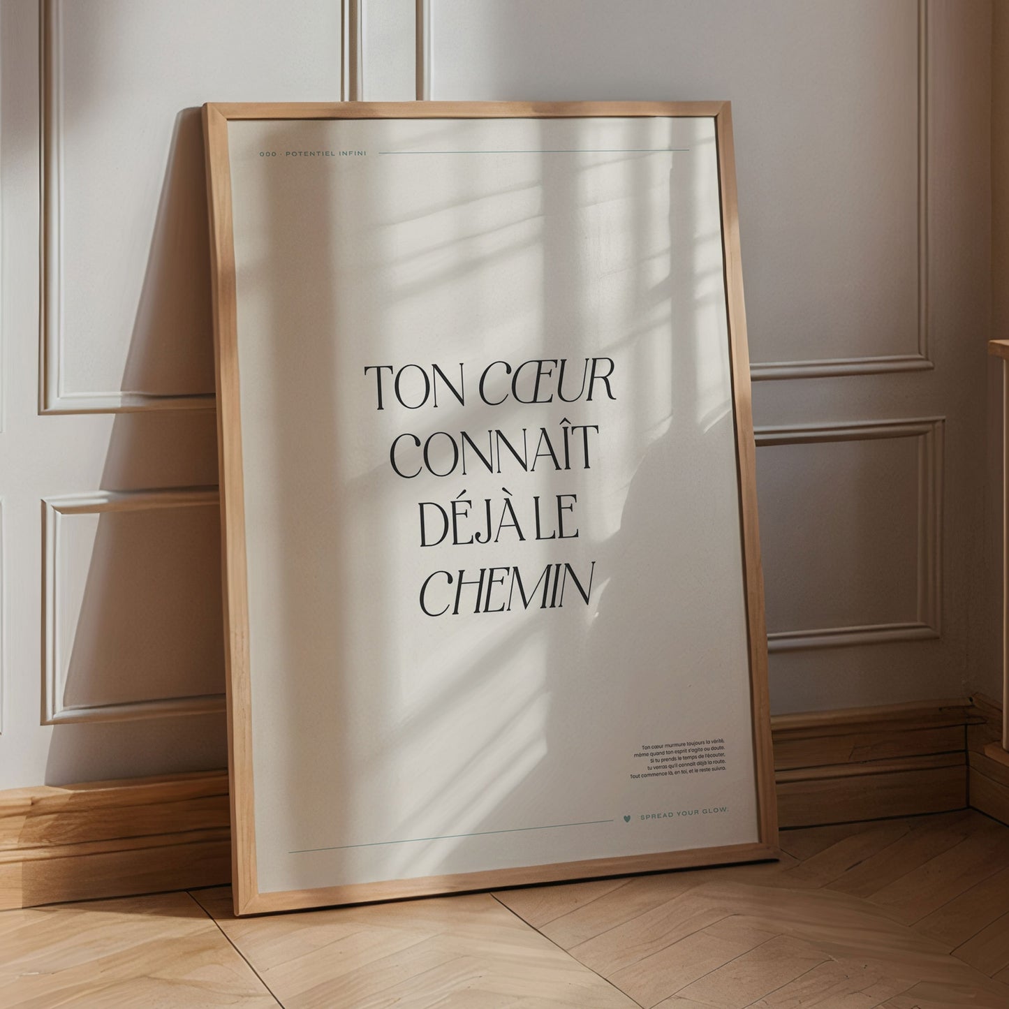 Ton coeur connaît le chemin – Poster digital