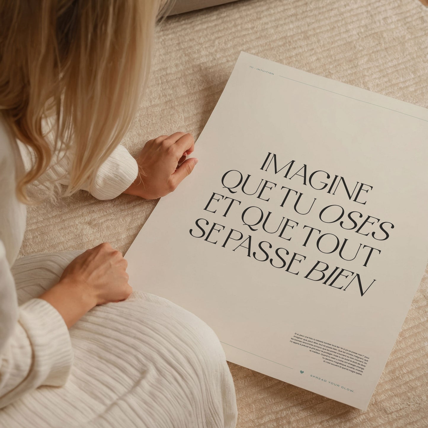 Imagine que tu oses et que tout se passe bien – Poster digital