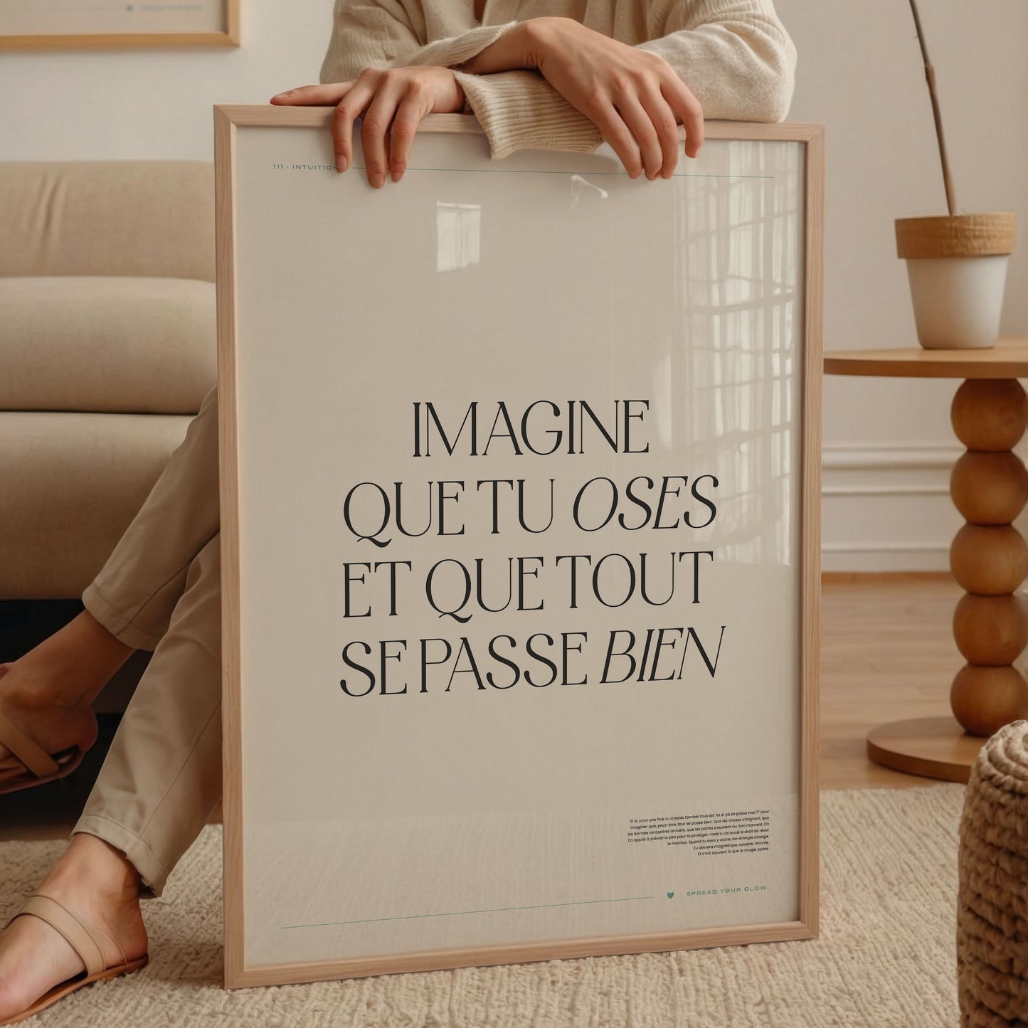 Imagine que tu oses et que tout se passe bien – Poster digital