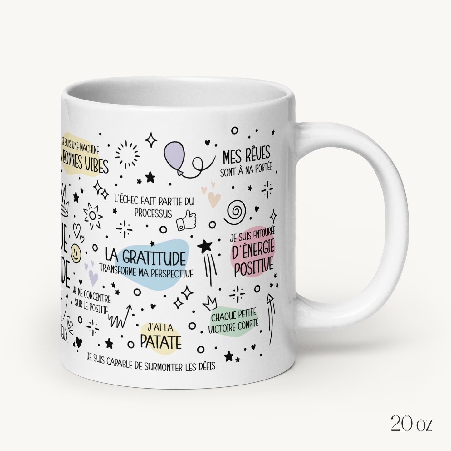Mug "Positive Attitude" (féminin)