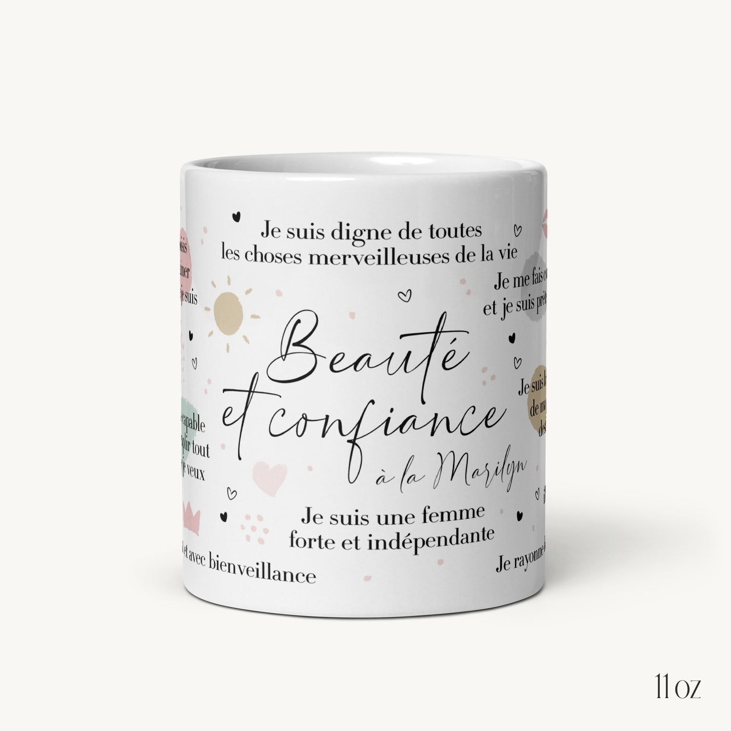 Mug "Beauté et confiance à la Marilyn"